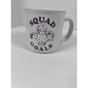 The Golden Girls Squad Goals 25 oz Ceramic Mug ABC Studios Silver Buffalo Design